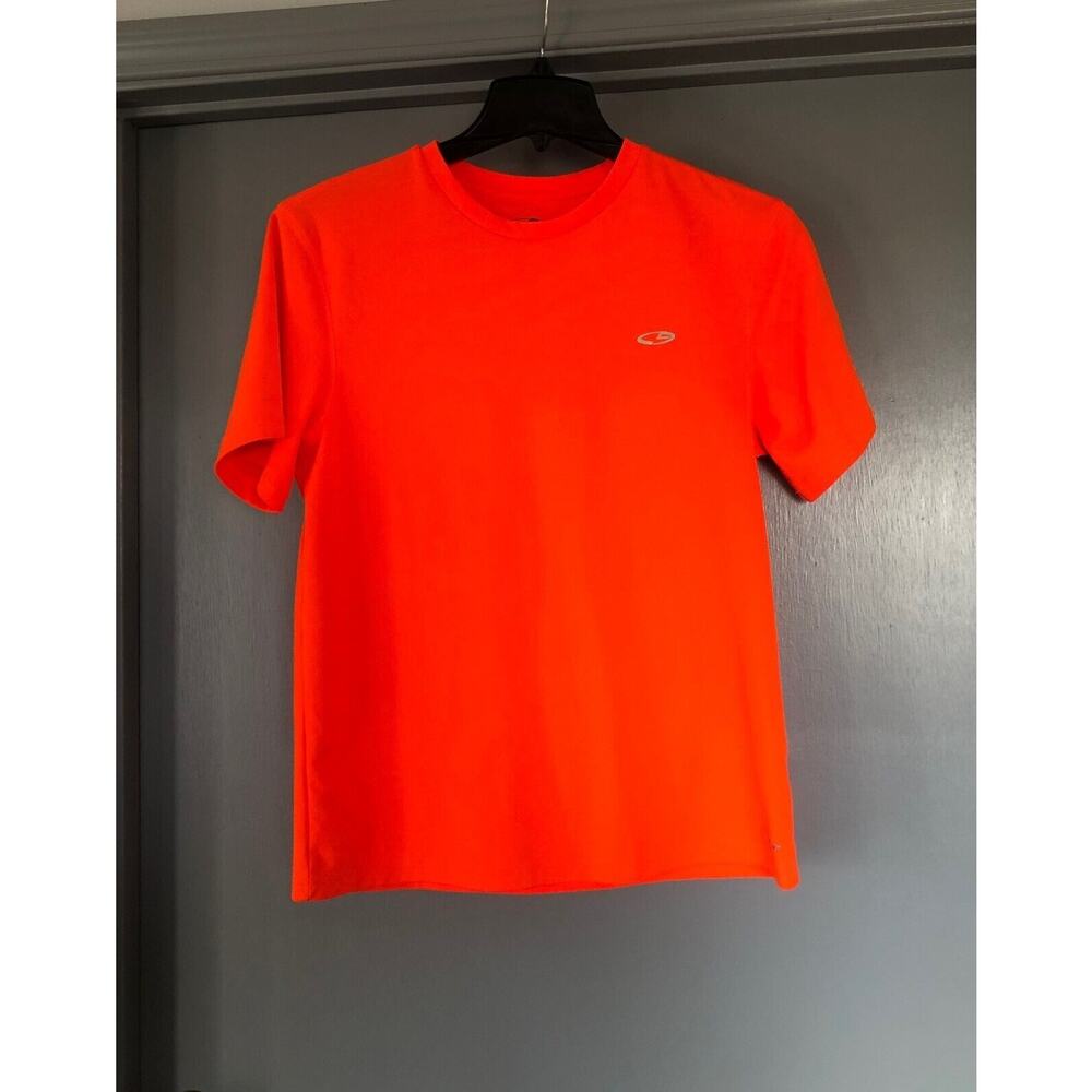 Champion DUO DRY Mens T shirt Safety Orange size Med. Short Sleeve